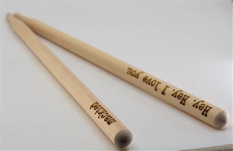 Custom Engraved Drum Sticks - Memories Made Custom