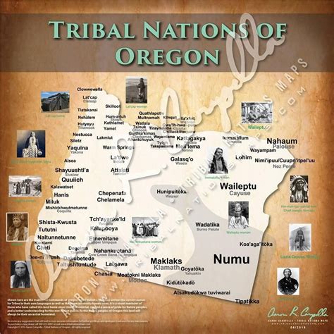 Tribal Nations of Oregon Map | Oregon map, American indian history, Native american history