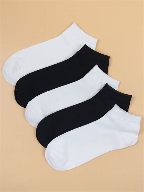 5pairs Men Solid Ankle Socks in 2022 | Ankle socks, Socks, Mens socks