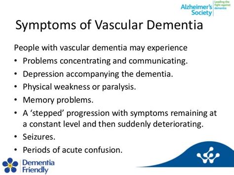 vascular dementia symptoms