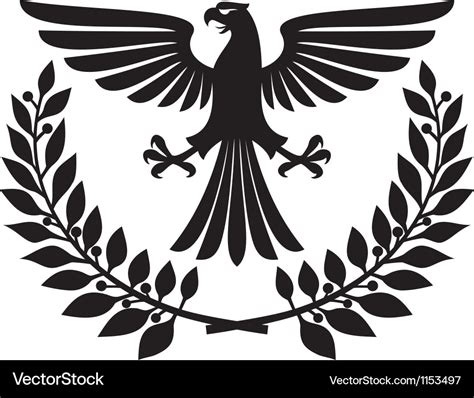 Eagle coat of arms Royalty Free Vector Image - VectorStock