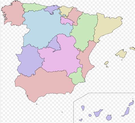 Mapa político España(comunidades autónomas) - Didactalia: material educativo