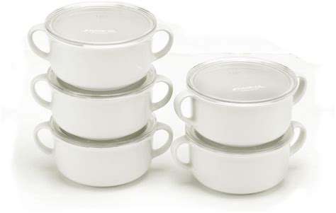 Microwave Party Soup Bowl with Lid & Handle 400ml 5pcs Set, Made in Japan!: Amazon.co.uk ...