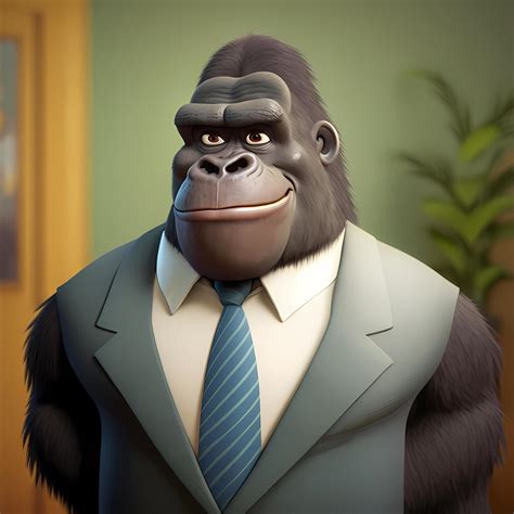 gorilla businessman illustration 21877356 Stock Photo at Vecteezy