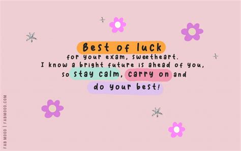 60 Best of Luck in Exams Quotes : Good Luck Exam Wishes 1 - Fab Mood ...