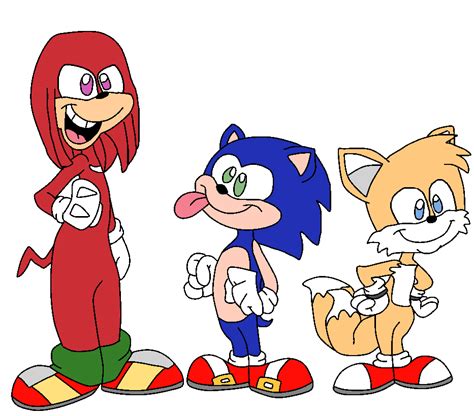 Sonic And Tails And Knuckles Fan Art