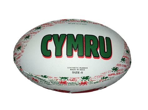 Welsh rugby ball size 5 - Welsh gifts with heart - Spend £50 for 10% off