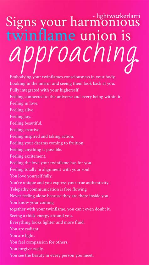 Signs your harmonious twinflame union is approaching. #twinflames # ...
