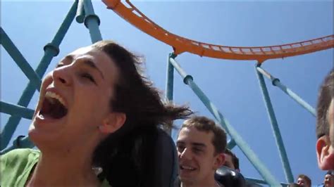 Hilariously Terrified Girl Rides Roller Coaster - YouTube