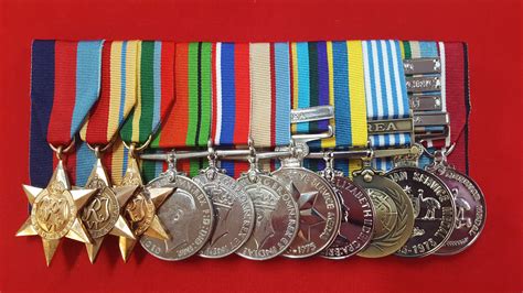 mounted military medals