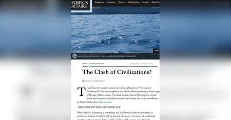 Clash of Civilizations? Summary | Samuel P. Huntington