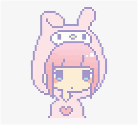 Pixel Art Kawaii Transparent Pink / The gif dimensions 250 x 223px was ...