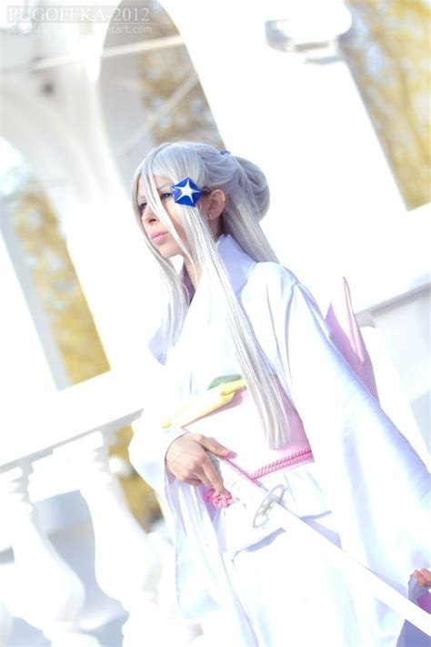 Bleach Cosplay Costumes: White Bleach Rukia Zanpakuto Sode No Shirayuki ...