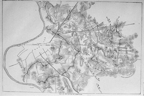 Nashville-battle-map | Civil War Pictures