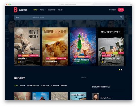 23 Modern Age Movie Websites Templates 2022 - uiCookies