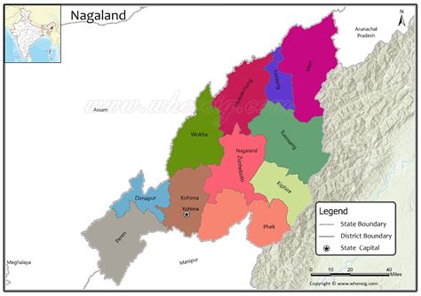 District Map Of Nagaland