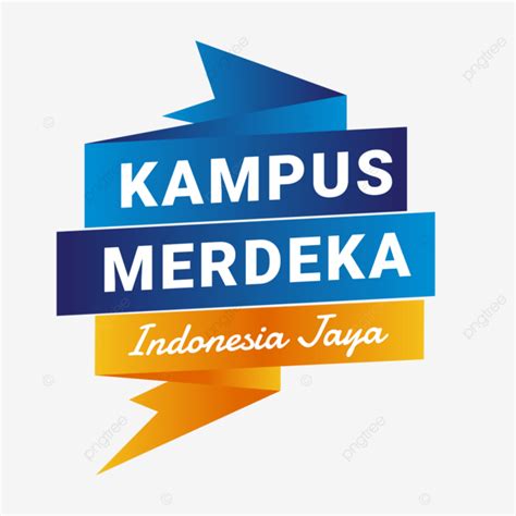 Merdeka Vector Art PNG, Kampus Merdeka With Gradient Ribbon, Kampus, Merdeka, Belajar PNG Image ...