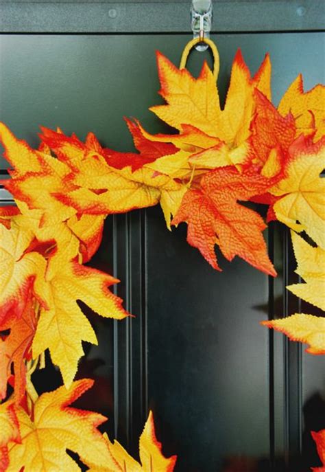 DIY fall leaf wreath (for only $5!) - the sweetest digs