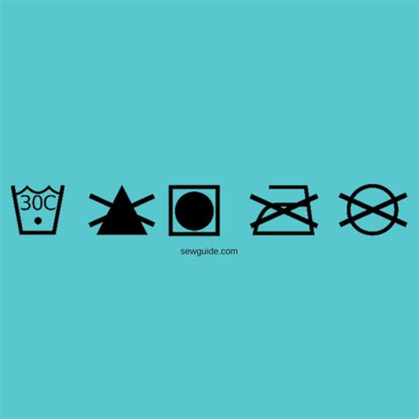 40+ Fabric care labels & Laundry washing symbols with their meanings ...