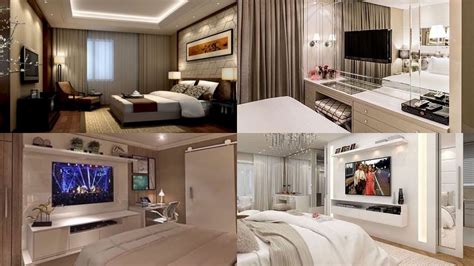 Beautiful Modern Bedroom Tv Wall Design Ideas You