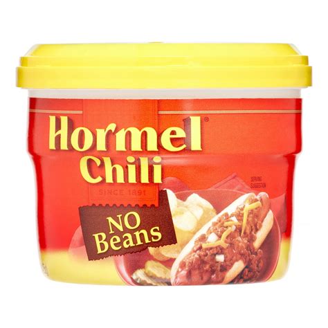 Hormel No Beans Chili, 15 oz Microwaveable cup - Walmart.com