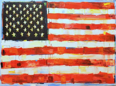 Custom American Flag // Original Painting // Home Decor // - Etsy