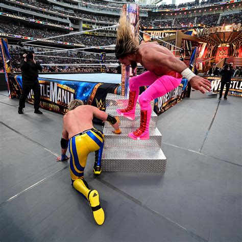 Seth "Freakin" Rollins vs. Logan Paul | Wrestlemania (Night 1) | April 1, 2023 - WWE Photo ...