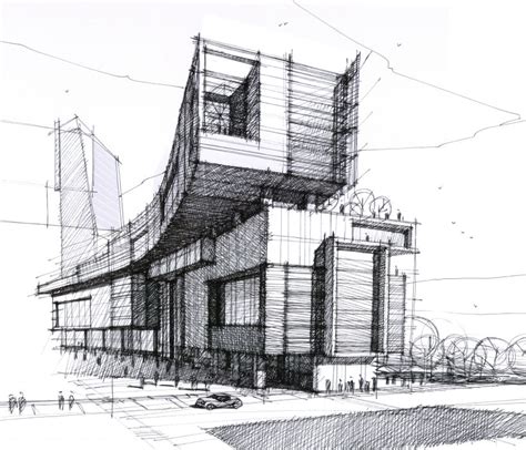 Random architectural, design and concept sketches. | Domestika