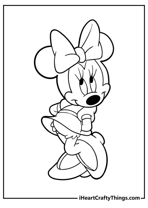 Printable Minnie Mouse Coloring Pages - Free Printable Templates