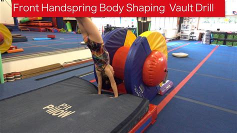 Front Handspring Body Shaping Vault Drill - YouTube