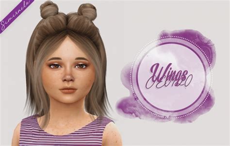 Wings OE0120 Hair Kids Version at Simiracle » Sims 4 Updates