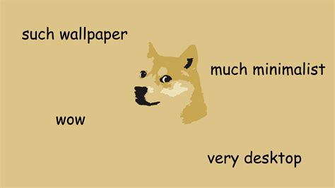 Download Minimalistic Doge - Meme Wallpaper Desktop On Itl.cat