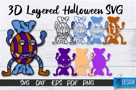 3D Layered Halloween SVG | Halloween Design SVG | 3D Layered Design - So Fontsy