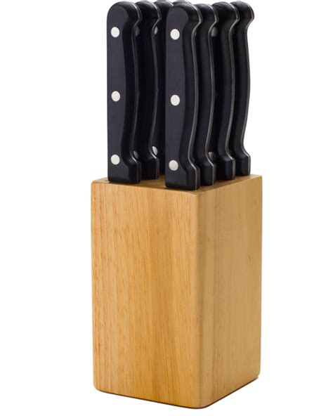 Knife Block For Steak Knives 5 Inch Utility Knives 8 Piece Slot Organizer Durable ♻ 100% Natural ...