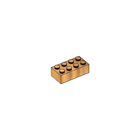LEGO Chrome Gold Brick 2 x 4 (72841) | Brick Owl - LEGO Marketplace