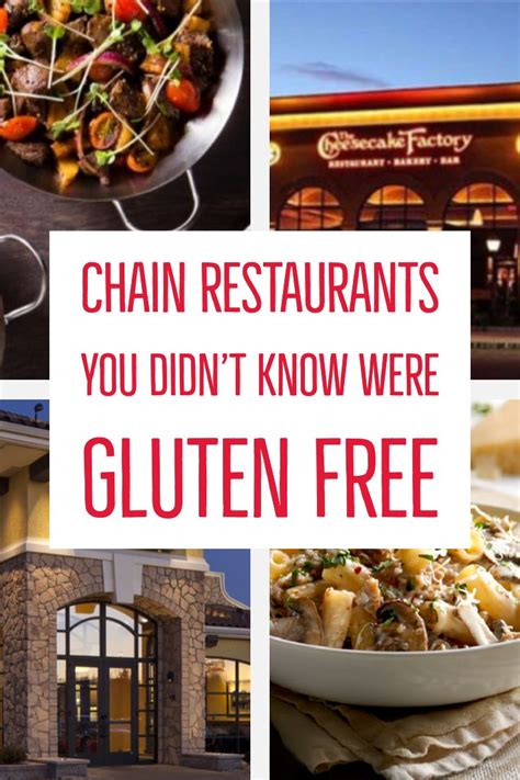 Chain Restaurants You Didn’t Know Had Gluten Free Menus - Eat or Drink | Gluten free recipes ...