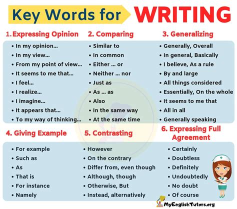 Linking Words | Key Words for Writing in English – My English Tutors