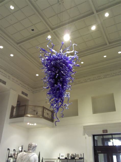 Love this beautiful blue Chihuly hanging in the entrance of the Cincinnati Art Museum ...