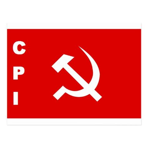 CPI-flag communist party of India Postcard | Zazzle