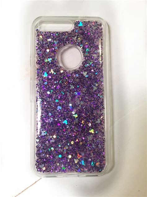 Purple Glitter Phone Case iPhone 7 case iPhone 8 case | Etsy