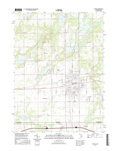 MyTopo Sturgis, Michigan USGS Quad Topo Map