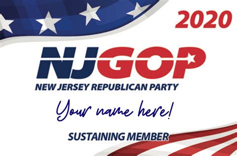 Membership Card - New Jersey Republican Party