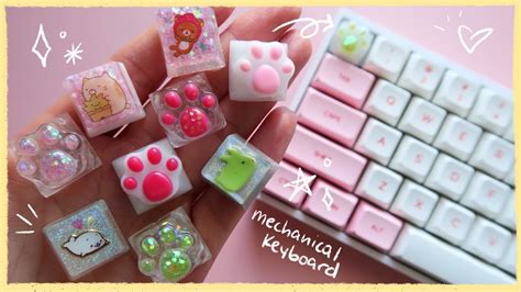 Making Custom Key Caps with Resin for the First Time CoolRiceBunnies Kawaii DIY Watch Me Craft ...