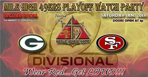 Divisional Playoff Party-Green Bay Packers vs. San Francisco 49ers ...