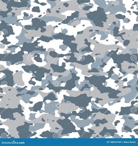 Winter Camouflage Pattern. Seamless Texture Illustration Stock ...