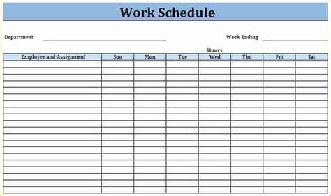 Printable Employee Schedule Template | Schedule template, Work schedule ...