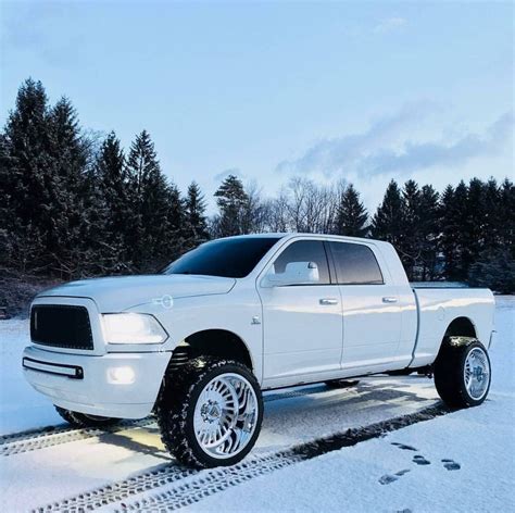 Clean Ram 2500 Cummins Diesel White Lifted Dodge Diesel Dodge Trucks | Free Download Nude Photo ...