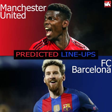 Barcelona vs Manchester United Predicted Lineups: Champions League ...