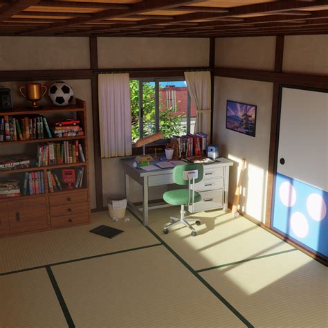 Nobita's room from one of my favourite shows as a kid, Doraemon, i made ...