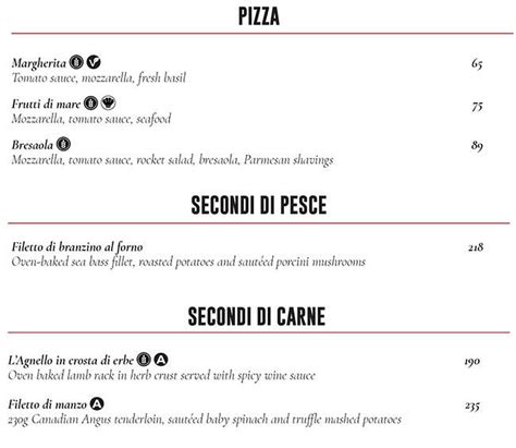 Menu at BiCE Ristorante restaurant, Dubai, 34HM+9PC - Hilton Dubai ...